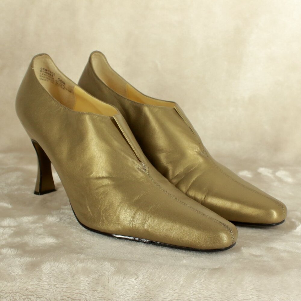 BELLINI Taupe Tan Leather High Heel Pump Women's Shoes Size 10 M